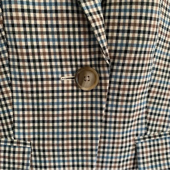Loft Plaid Tailored Blazer - Picture 3 of 7